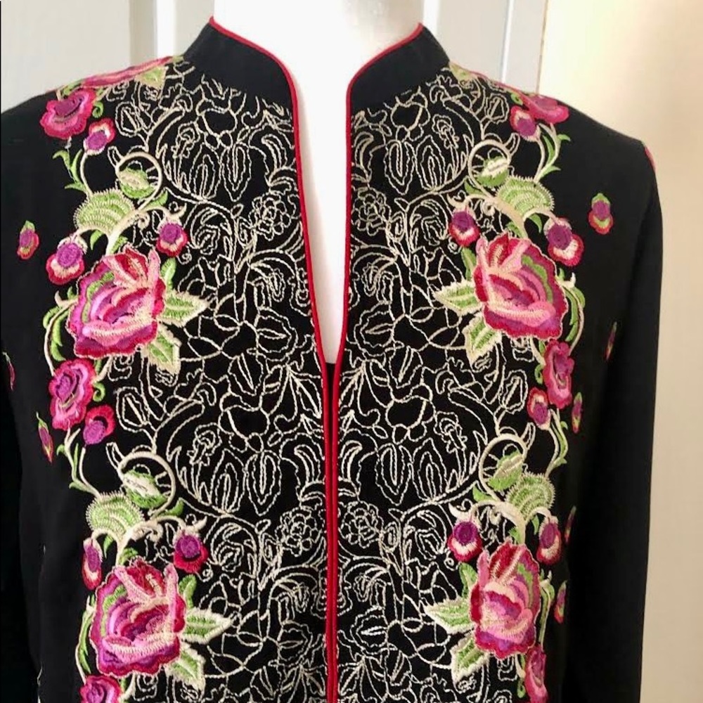 High quality Black Linen embroidery Kurti/Kamiz.